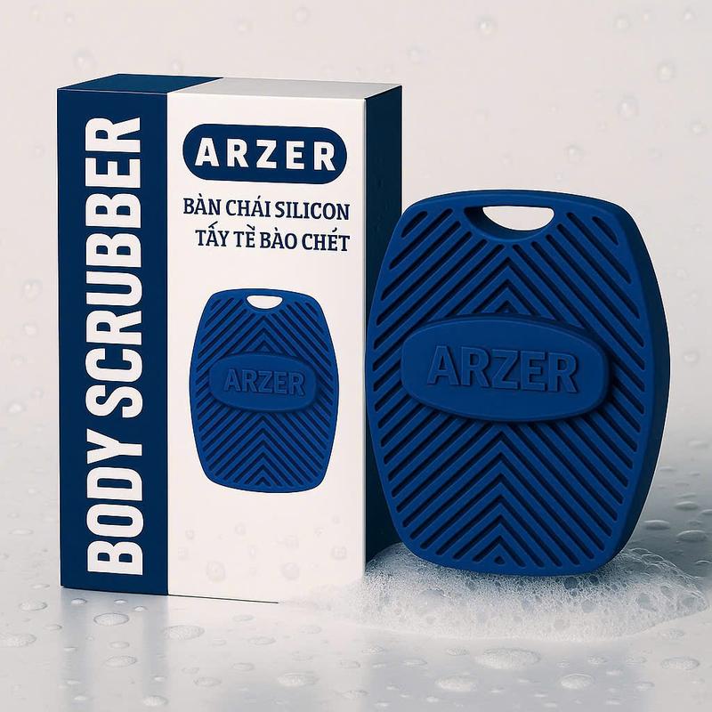  Bàn Chải Tắm Silicon Tẩy Tế Bào Chết ARZER BODY SCRUBBER Massage Tạo Bọt 