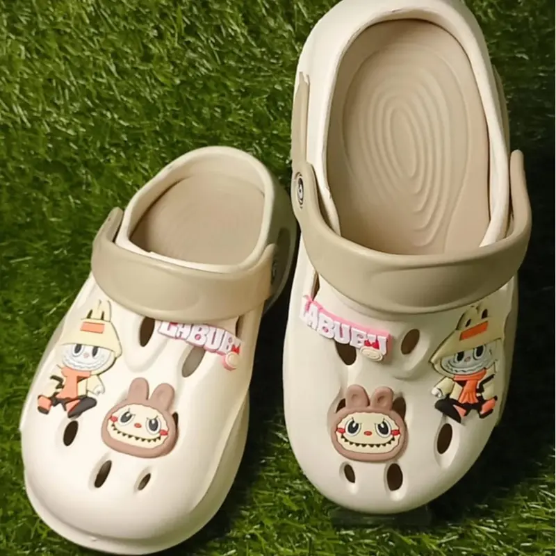 SANDAL ANAK PEREMPUAN BAIM DULUX LABUBU 636-1 (25_36)SANDAL KODOK PEREMPUAN YANG LAGI TRENDY Fashion Karet Sendal. 5