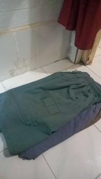 Product Review of 100k Dpt 5Pcs Celana Kanvas Semi Jeans Kolor Harian Santai Abu Cargo Karet Melar Nyaman Lembut Casual Pria from h**1 1