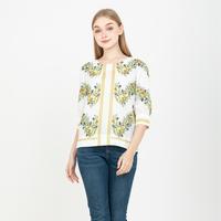 Gambar N2 - Atasan Katun Motif Bunga 29707 - Putih, M dari Sisters Fashion Group Kota Administrasi Jakarta Utara 4 Tokopedia
