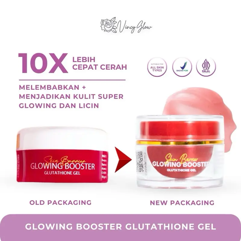 Glowing Booster Glutathione Gel Whitening & Moisturizer