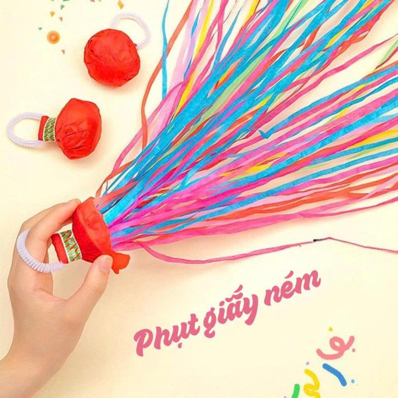 Pháo Giấy Ruy Băng Tiệc Cưới Sinh Nhật Ngày Tết Cầm Tay Tiện Lợi Đồ Chơi Ném Ruy Băng Tiệc Tùng