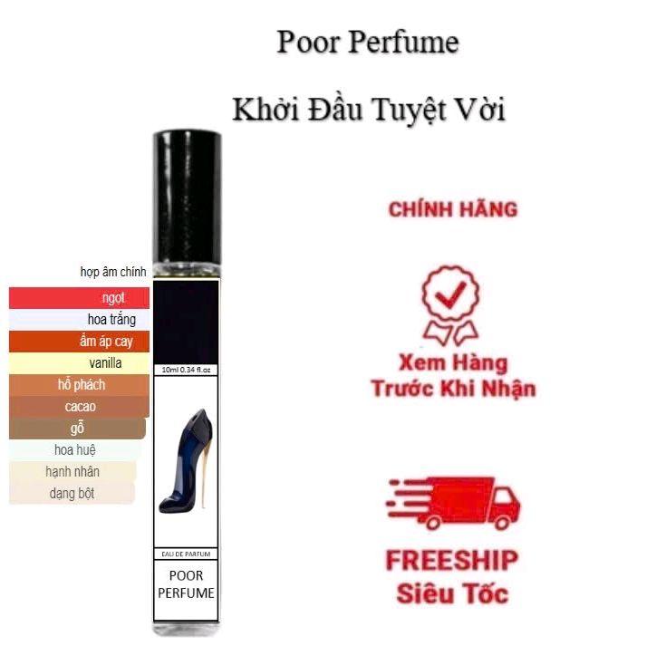 Nước hoa Nữ chiết 10ml Guốc đen EDP