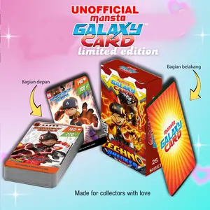 UNOFFICIAL KARTU/KAD PEK TECHNO BREAKER BOBOIBOY MONSTA GALAXY CARD (MGC) PREMIUM 25 SHEET