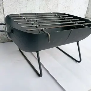 panggangan mini serbaguna garis atas 6 baris Besi