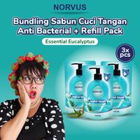 Gambar Norvus x Mommy Wongndeso - Sabun Cuci Tangan Essential Eucalyptus Refill 3x 410ml dari Norvus Indonesia Kota Administrasi Jakarta Barat 1 Tokopedia