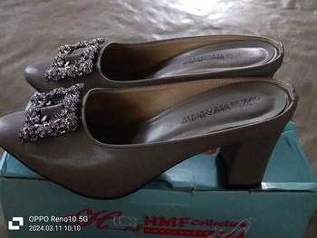 Product Review of HMF Yuiko High Heels Mules Wanita 7 cm AR08 from A**m Y**i 3