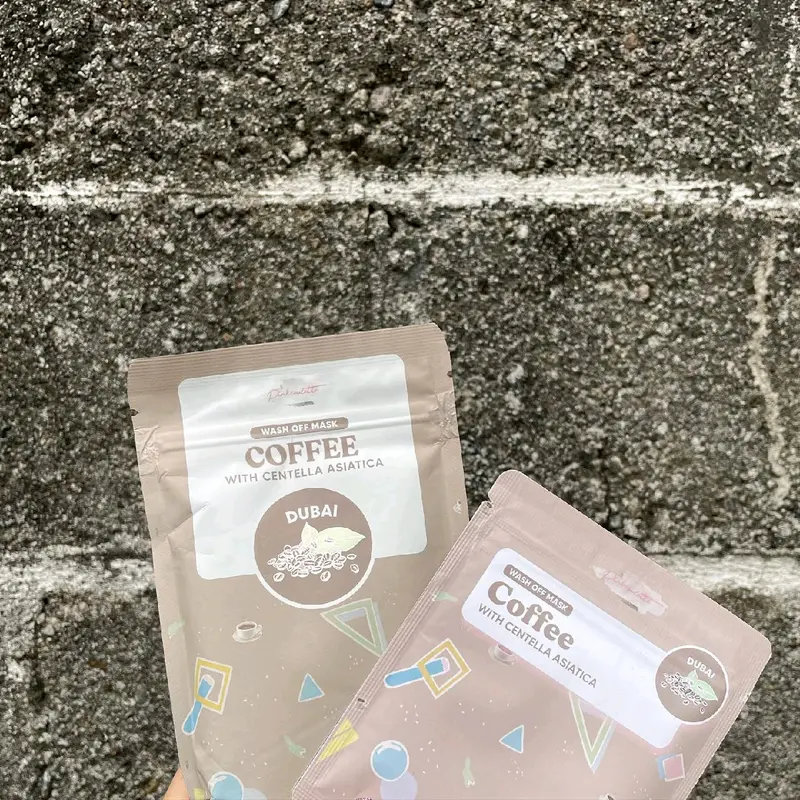 Pinkroulette Masker Organic Face Mask Travel size / mini size 20gr Coffee Coklat Greentea Lemon Mencerahkan Beruntusan Berjerawat Wajah Kunyit Turmeric Facial Melembutkan Kotoran Berminyak 7