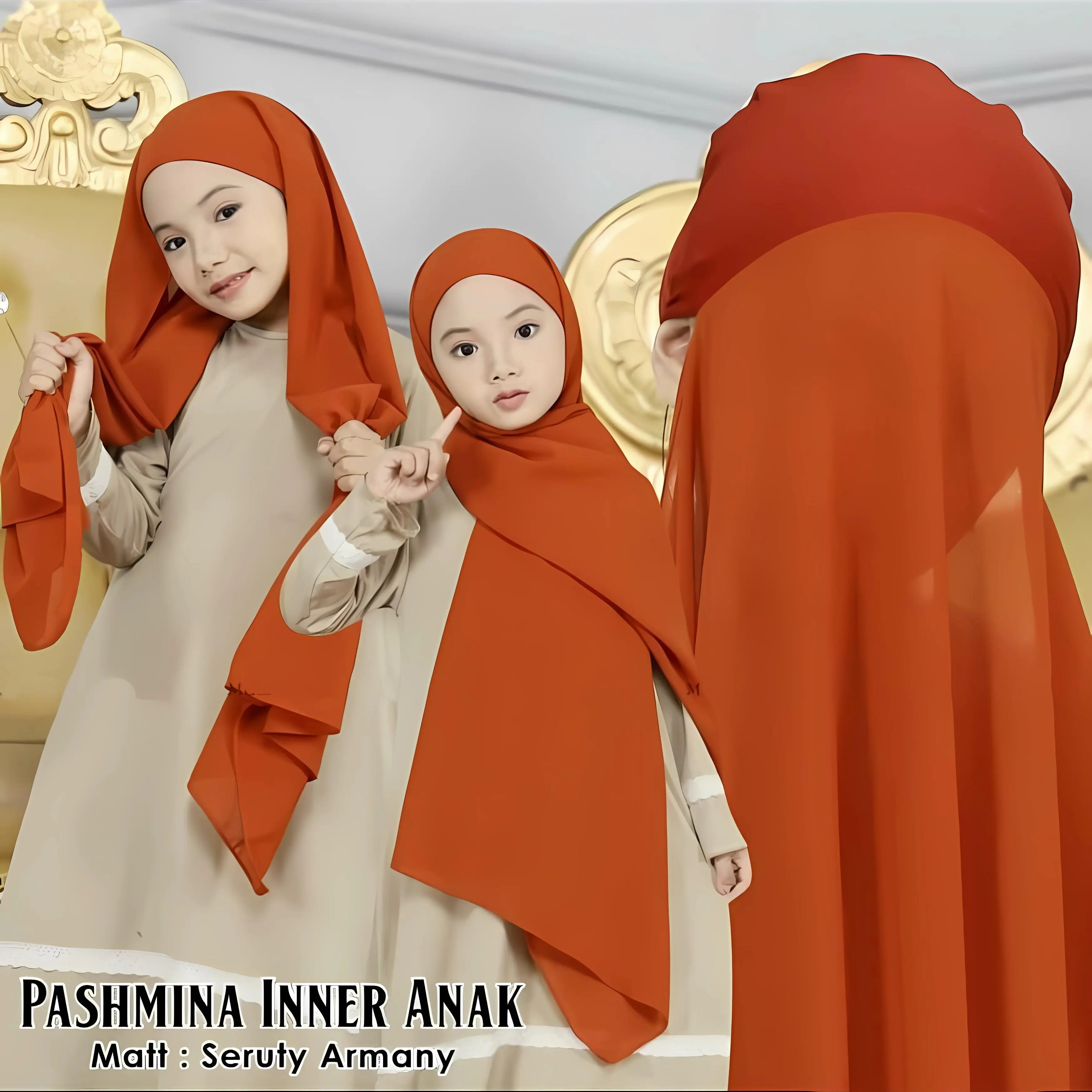 Pashmina Instan Anak Inner 2in1 Babydoll by Nurahma Ceruty Jilbab