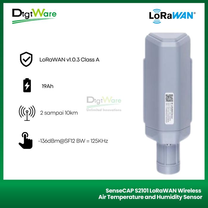 Jual SenseCAP S2101 LoRaWAN Wireless Air Temperature and Humidity ...