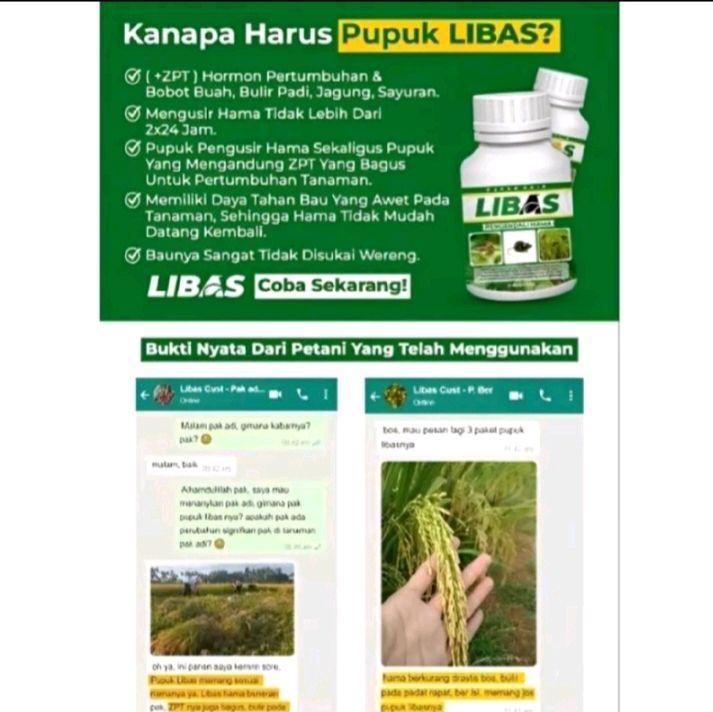 (Beli 3 gratis 1) Pupuk Libas Pembasmi Hama & Bakteri Tanaman Kebun Pohon Set Tumbuhan hama Buah tumbuhan 5