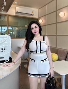 SET-122  ชุดเซทเข้าใหม่ มี2แบบ แบบบกางเกง และ แบกระโปรง  ผ้าวูฟเวฟ ผ้านิ่มใส่สบาย