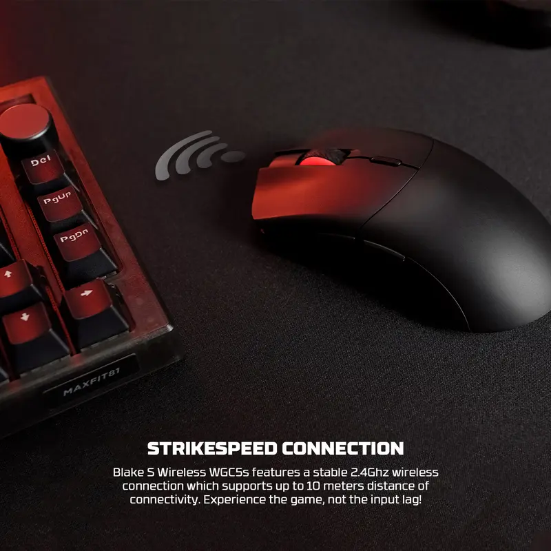 Fantech BLAKE WGC5 WGC5S Mouse Gaming Wireless Rechargable DUAL MODE 4