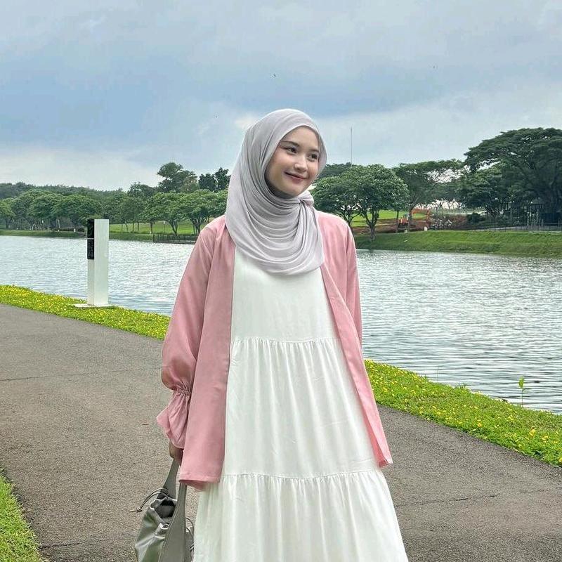 Inner Dress Panjang Rempel Bersusun Tanpa Lengan Bahan Rayon Premium Busui Friendly Terlaris 1