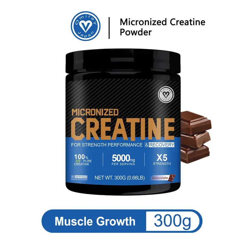 Omilay Creatine Monohydrate Powder for Muscle Growth Workout Supplement Unfalvored 300g