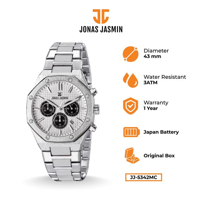 Jual Jonas Jasmin - Jam Tangan Pria Analog JJ-5342MC Watch Include