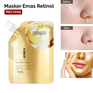 Masker Wajah Mencerahkan Retinol Snake Venom Gold Anti Aging & Peremajaan Kulit Serta Melembabkan Kulit Kering