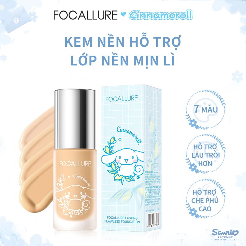 Focallure X Sanrio #BloomingTime Kem Nền Dạng Lỏng Hỗ Trợ Cho Lớp Trang Điểm…