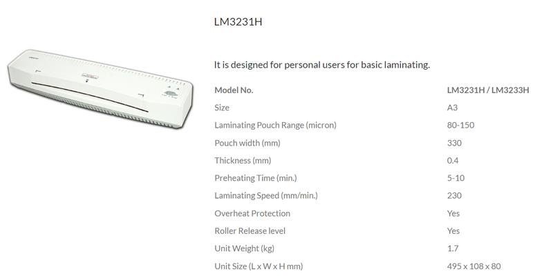 Product Introduction of (ALLSTARS PROMO) (FREE 100pieces A4 Laminates) AURORA LM311HW / LM3231H A3 Laminator / Laminating machine (Local Warranty 1year with Aurora Singapore directly) 1