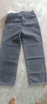 Product Review of Quần jeans ống suông rộng đen xám nữ phong cách Retro Ulzzang  - Quần jean ống rộng Pants Denim Women Baggy from U**D 1