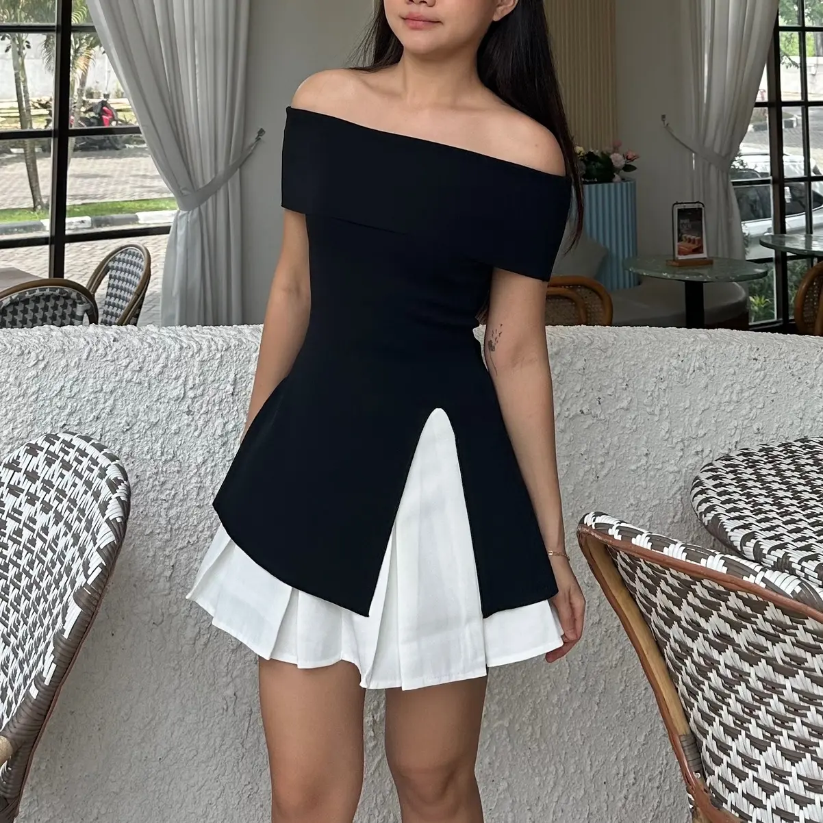 ￼JOLIE | JANICE TOP | OFF SHOULDER TOP | KNIT TOP