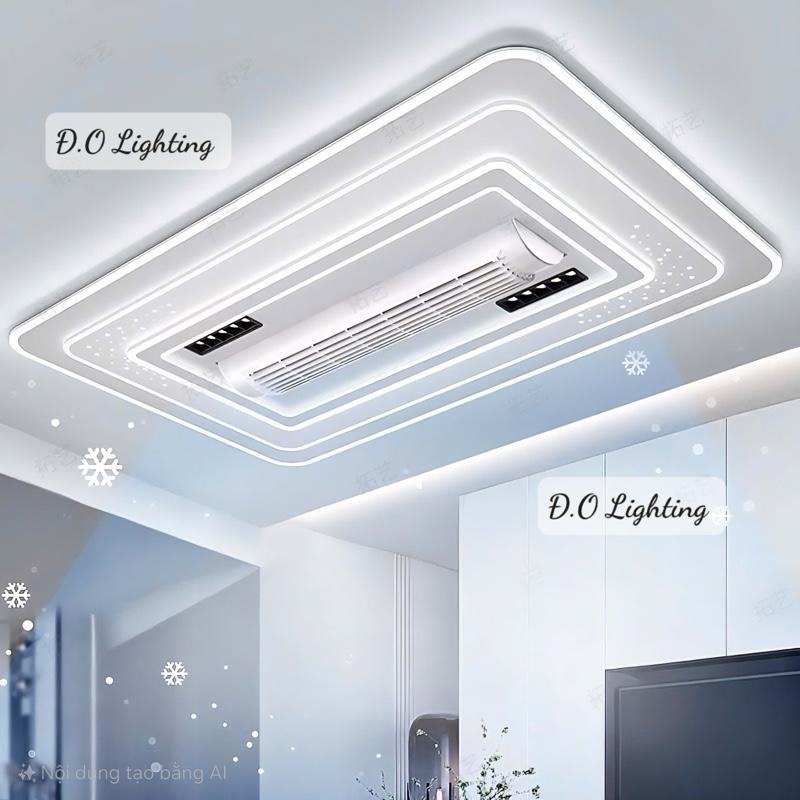  Mẫu Mới HOT 2025- 3 tầng led Sao Quạt Đèn Ốp Trần Có Quạt Không Cánh,Xoay 180 Độ,Điều Khiển 6 Tốc Độ Gió,3 Màu Đèn Led.
