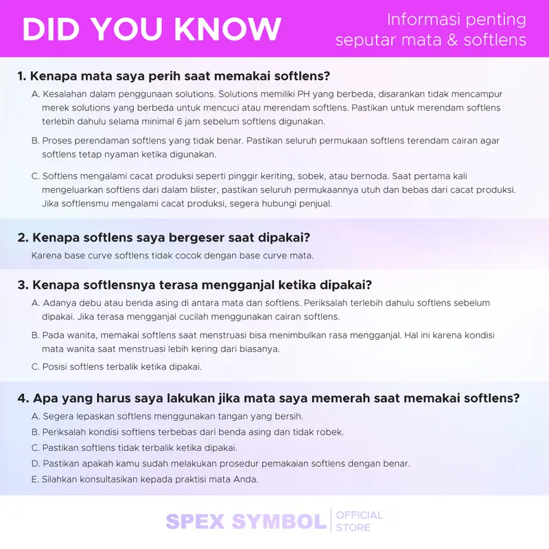 Spex Symbol Lenscase Soflens Haruhana - Tempat Softlens Lensa Pinset Eye 5