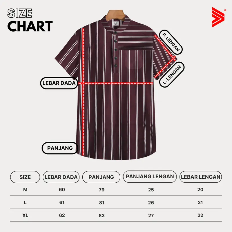 Tiagan99 Kemeja Koko Kurta Pria Shanghai Lengan Pendek Motif Biru Putih Bahan Katun Series Basel 5
