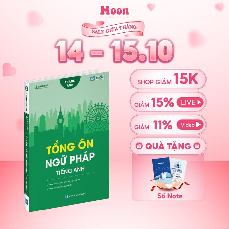 Sách 30 chuyên đề ngữ pháp tiếng anh, tổng ôn ngữ pháp tiếng anh cô trang anh moonbook
