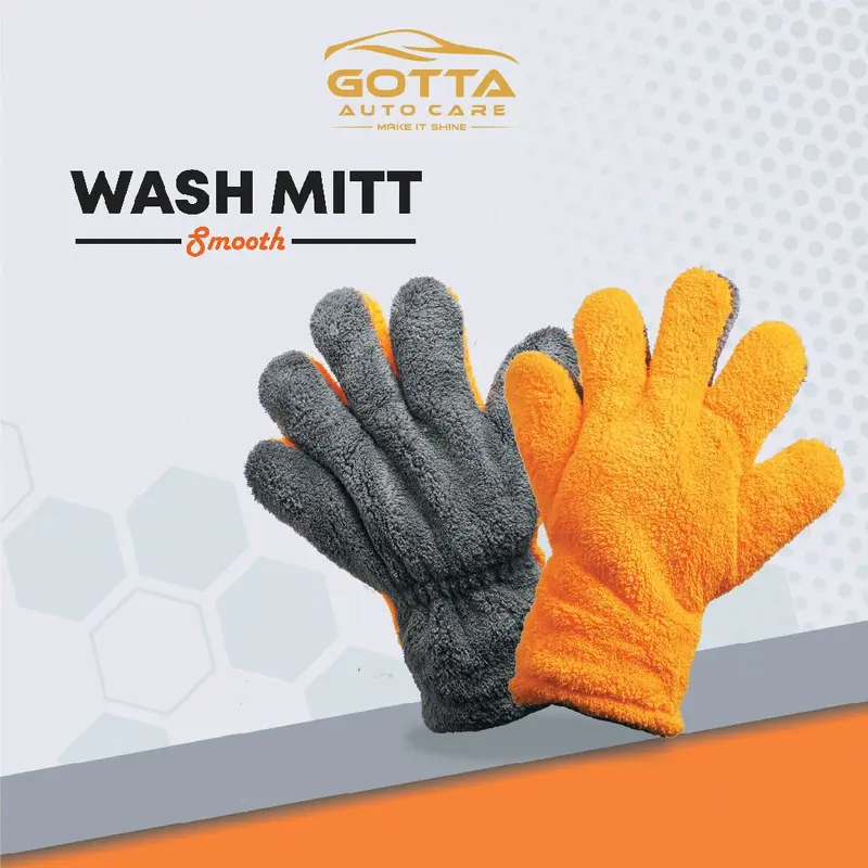 Wash Mitt Smooth Microfiber - Sarung Tangan Cuci Mobil Motor Microfiber 0