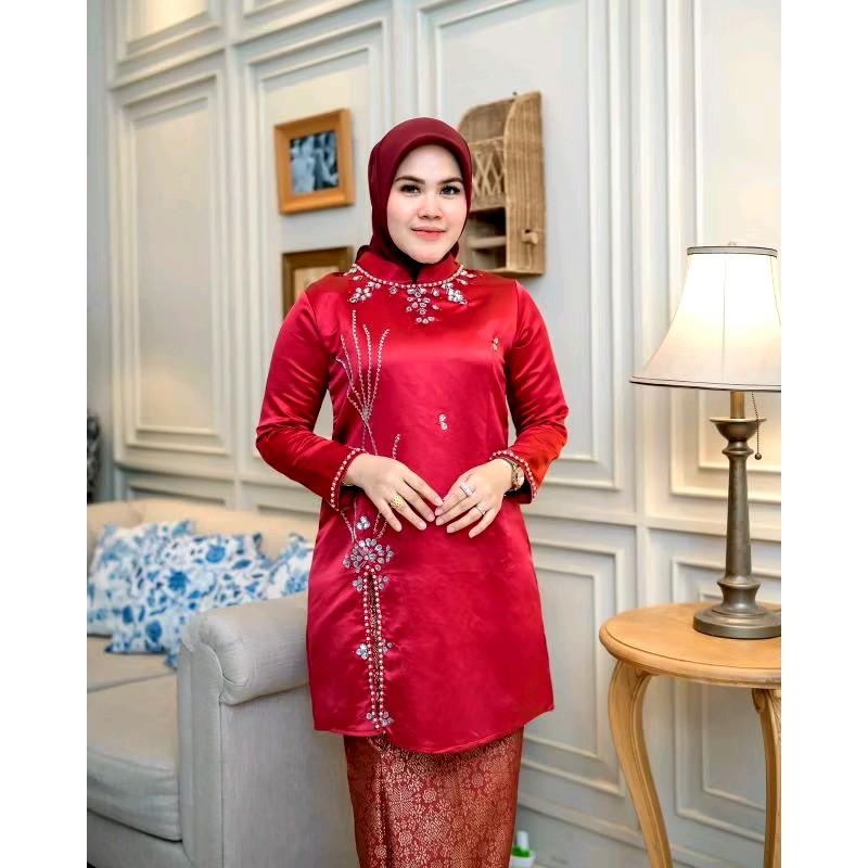 Kebaya tunik bridal terbaru 2025/Baju kebaya wanita melayu 2
