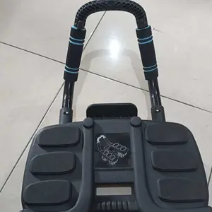 BUSINES Abdominal Wheel Roller Ab Auto Rebound 6 Pads 4 Wheels Gym Home Workout Hitung Cerdas