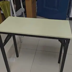 [Catatan:Hadiah gratis adalah layanan purna jual. Hadiah gratis kirim 24 jam, rusak ganti baru!]FUFU Meja lipat Portabel Dua Lapisan Meja kantor besi 140*60 Meja Belajar Minimalis Meja Makan Meja Pelatihan Serbaguna meja meeting lipat Meja makan Kayu