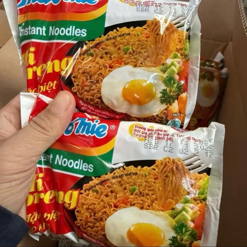 MIX Vị - MÌ INDOMIE Thùng 40 gói Vị Đặc Biệt Bò Sườn Cay Nồng Gà Cay Mì Xào Khô Indomie
