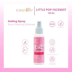 Camille Little pop face mist no fragrance, glowing dan melembabkan Perawatan Wajah Niacinamide Extract