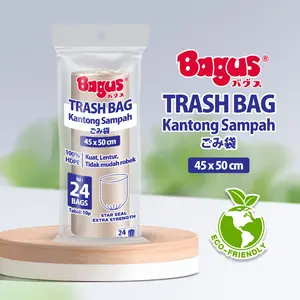 [Triple Pack] Bagus Trash Bag (Kantong Sampah) Roll 45 x 50 cm 24's - 24 L