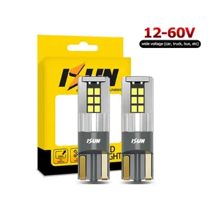 iSUN Lampu T10 ZENITH W5W 15 SMD 2016 Lampu Senja Kota Rem Aloy 12-24V