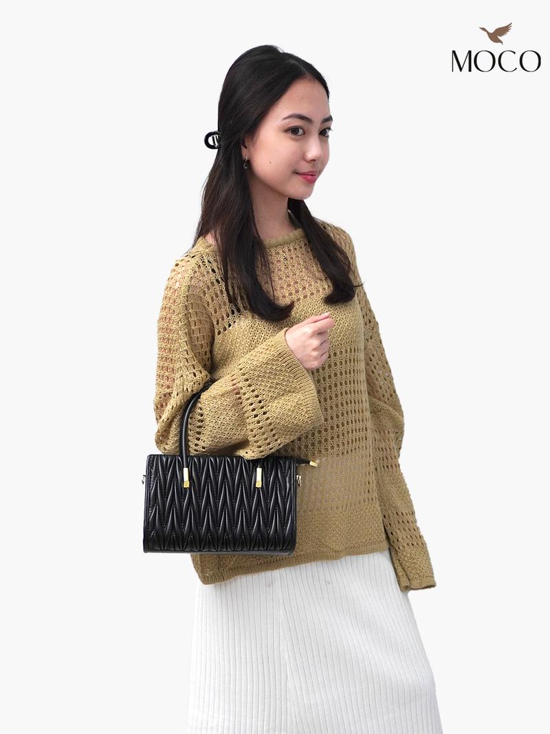 Product Introduction of MOCO Fashion Tas Selempang Wanita Hand Bag Tekstur Timbul Zigzag 2819 4