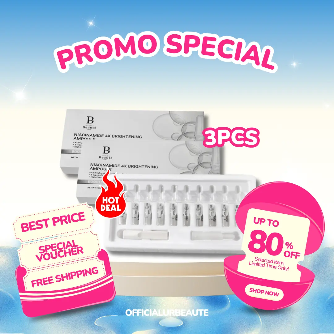 3 PCS Premiere Beaute Ampoule Serum Booster  - Serum booster yang dapat 4x lebih mencerahkan dan melembabkan kulit wajah ( lightening )