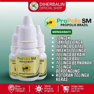 ProPolis SM Obat Tetes Telinga Gatal Berair Budeg Berdengung Congek Bernanah Perawatan Telinga Bersihkan Kotoran
