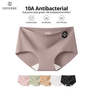 LUVLINEE (M L XL) กางเกงในทั้งตัวแบบยับยั้งแบคทีเรีย เป้าทรงยาว สบายไม่อับ ไร้รอยขอบ 100% กางเกงในที่ใส่ได้ทุกโอกาส กางเกงในไร้ขอบ ผ้านุ่มลื่น เบาบางใส่สบาย ผู้หญิง สินค้า วาโก้ กางเกง ใน เก็บ พุงเอวสูง กก นไร้ ขอบ ของ แท้ ในต้านเชื้อ แบคทีเรีย