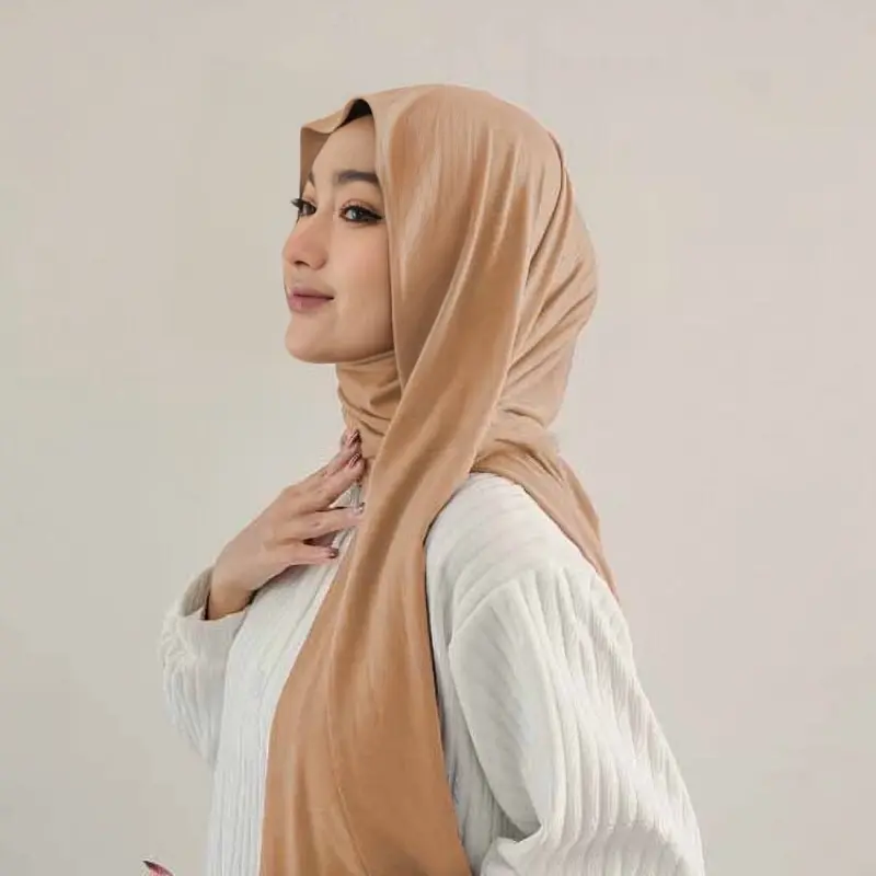 PASHMINA KAOS RAYON SUPER PREMIUM/ PASHMINA TURKI//PASHMINA RAYON OMAN/PASHMINA STYLE TURKEY SHAWL Muslim Panjang Jilbab pashmina dubai shawl 2