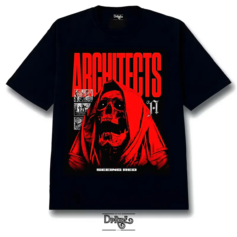 T-SHIRT ARCHITECTS Bimo PD Premium Cotton Combed 24s Kaos Band Kaos Distro Pria Wanita Polos Pendek Atasan Combed Polos Polos Baju Oblong Keren 0