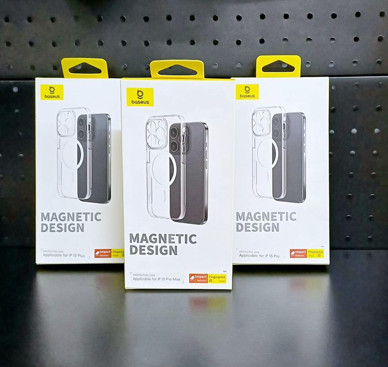 BASEUS Casing Lucent Series Magnetic Phone Case For IP 15,15 Plus,15 Pro,15Pro max 0
