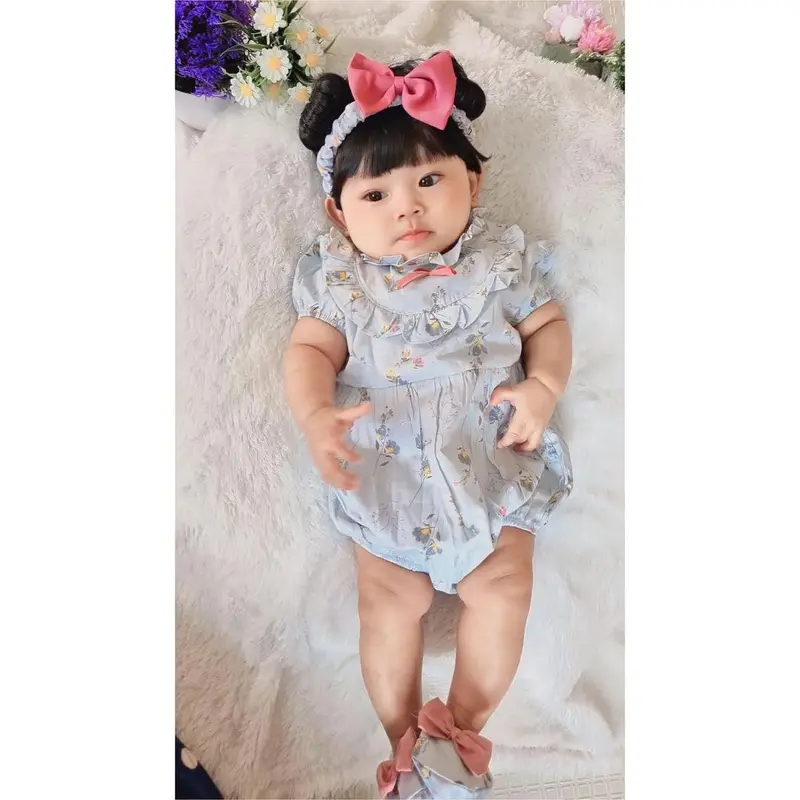ICHIKA JUMPER SUIT Baju Bando Sepatu Pakaian Anak Cewe Lucu Murah Terlaris Cod Babee Baby Shop French pao Lona 4