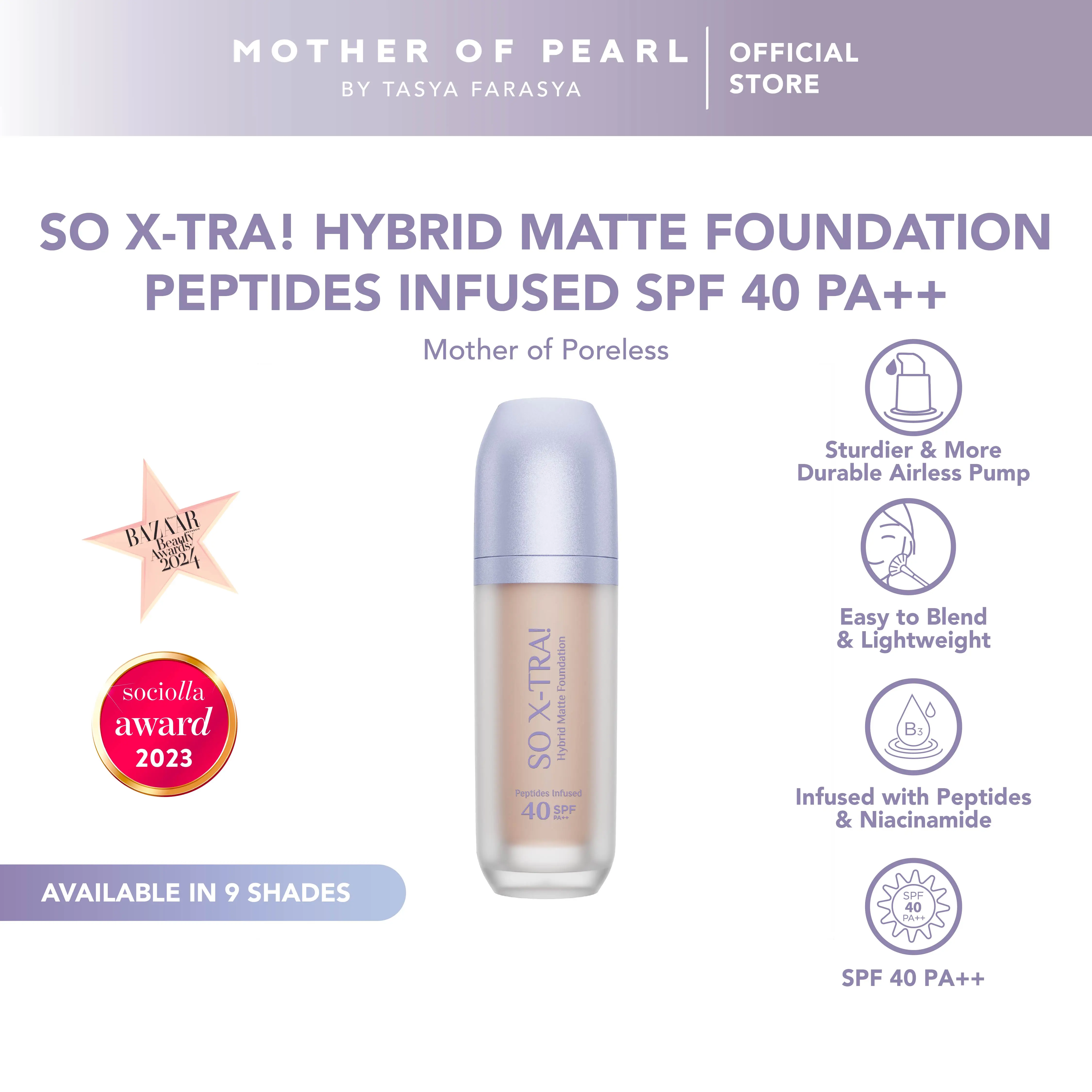 [SPECIAL CREATOR] MOP - So X-TRA! Hybrid Matte Foundation Peptides Infused SPF 40 PA++