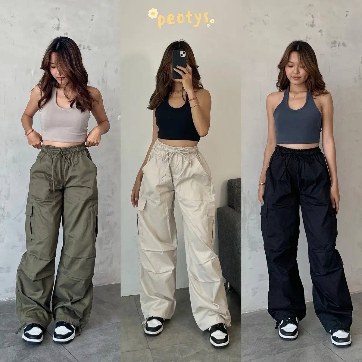 Gea baggy cargo pants unisex [PEOTYS]