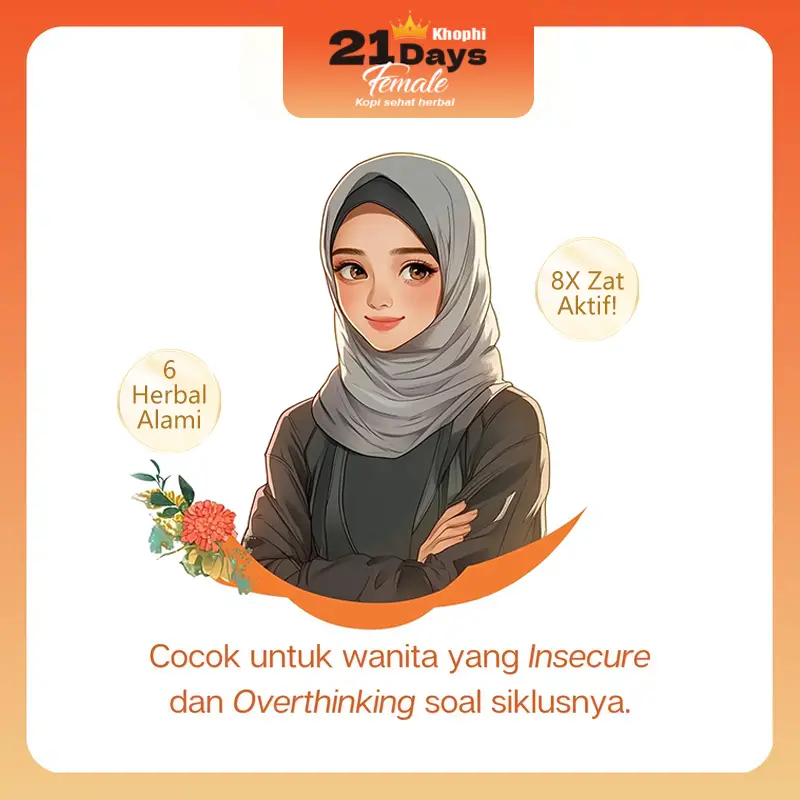 [21 DAYS] Queen Coffee 100gr -21 DAYS Female Kopi Dengan Gula Aren 8X Zat Aktif Lancarkan Siklus Wanita 7