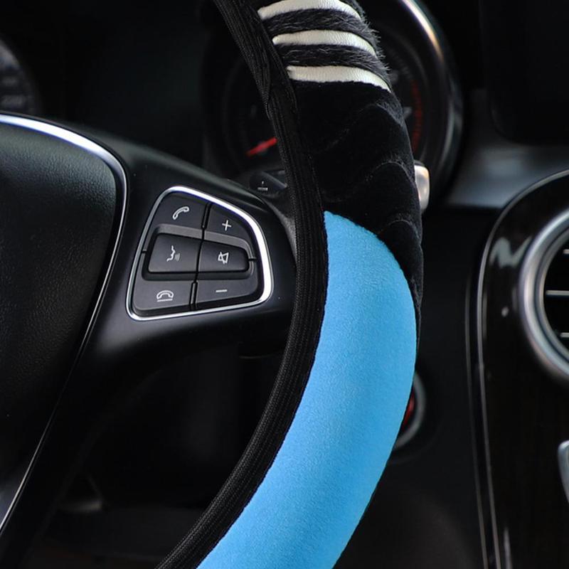 Product Introduction of Car Plush Steering Wheel Cover Steering Wheel Cover Elastic Wheel Car Accessories Steering I3Y5 26