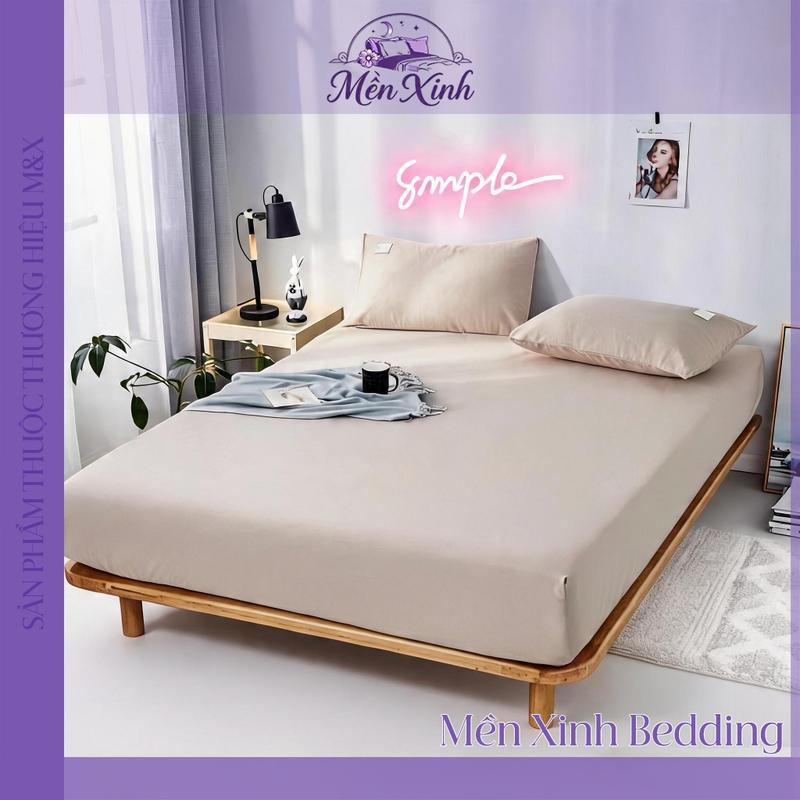 Ga Giường Cotton Tici Mềm Mịn Cao Cấp Drap Giường Cotton Tici Bo Chun Bọc Kín Nệm